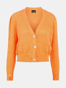Pieces Orangefarbene Strickjacke Pieces Leya