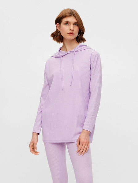 Pieces Hellvioletter Kapuzenpullover Pieces Ribbi