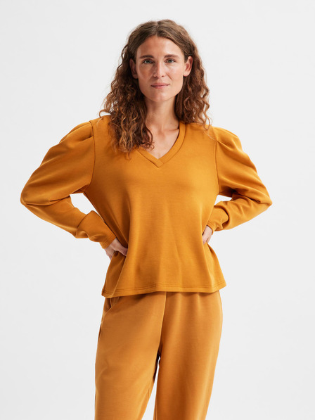 Selected Femme Orangefarbenes Sweatshirt Selected Femme Flora