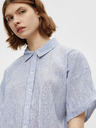 Pieces Hellblaues langgestreiftes Hemd Pieces Terra