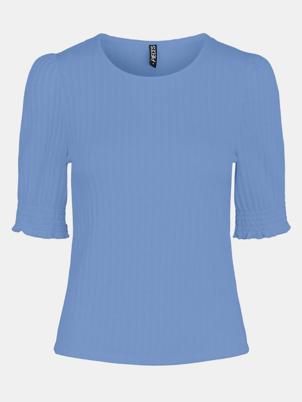 Pieces Blaues T-Shirt Pieces Tenley