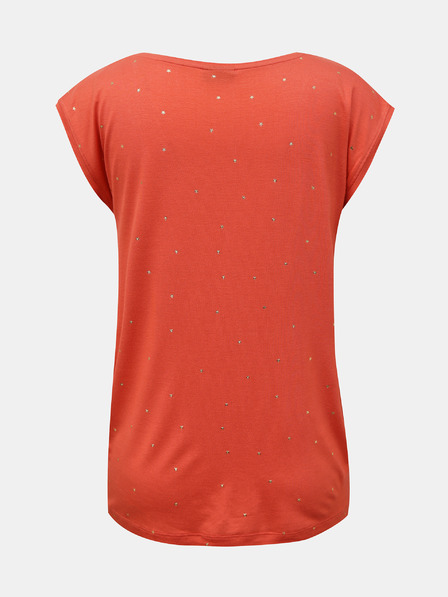 Pieces Koralle gemustertes T-Shirt Pieces Milly