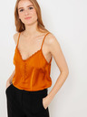 CAMAIEU Orangefarbenes Oberteil mit Spitze CAMAIEU