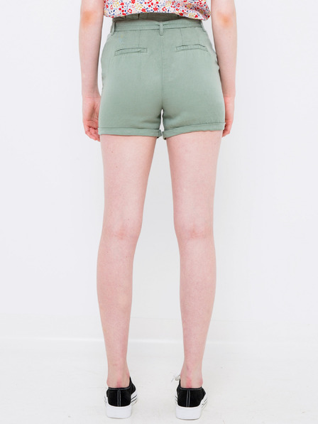 CAMAIEU Grüne Leinenshorts CAMAIEU