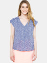 CAMAIEU Blau gemusterte Bluse CAMAIEU