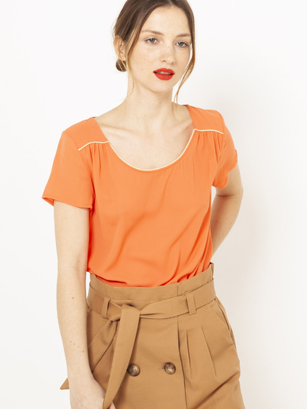 CAMAIEU Orangefarbene Bluse CAMAIEU
