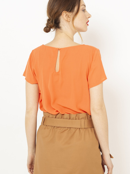 CAMAIEU Orangefarbene Bluse CAMAIEU