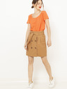 CAMAIEU Orangefarbene Bluse CAMAIEU