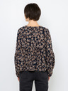 CAMAIEU Dunkelblau gemusterte Bluse CAMAIEU