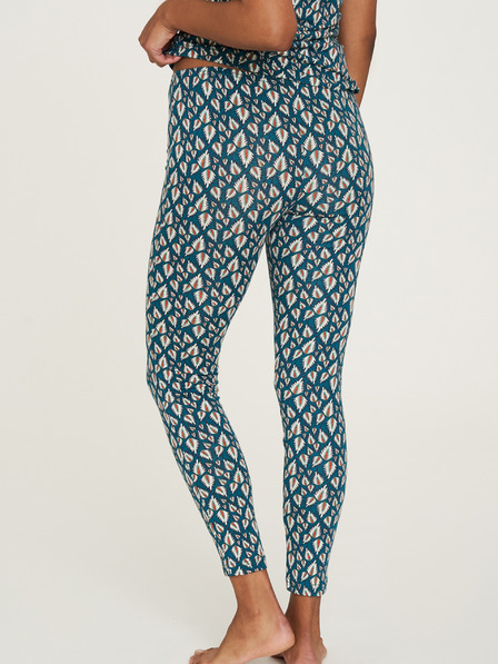 Tranquillo Blau gemusterte Leggings Tranquillo