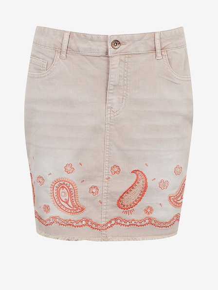 Desigual Hellrosa Jeansrock von Desigual