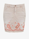 Desigual Hellrosa Jeansrock von Desigual