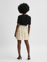 Selected Femme Gelber und cremefarbener geblümter Rock Selected Femme Milly