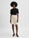 Selected Femme Gelber und cremefarbener geblümter Rock Selected Femme Milly