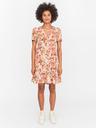 Noisy May Braunes und cremefarbenes geblümtes Button-Down-Kleid Noisy May Nika