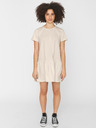 Noisy May Beigefarbenes lockeres Kleid Noisy May Emilia