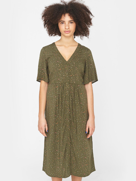 Noisy May Khaki gemustertes Kleid Noisy May Fiona