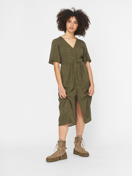 Noisy May Khaki gemustertes Kleid Noisy May Fiona