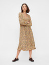 Pieces Beige geblümter Midi Pieces Gry
