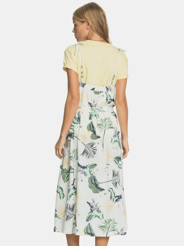 Roxy Weißer geblümter Midirock Roxy