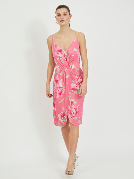 Vila Rosa geblümtes trägerloses Kleid VILA Alberte