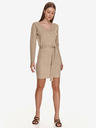 TOP SECRET Beigefarbenes Damenkleid mit Taillenbinde TOP SECRET