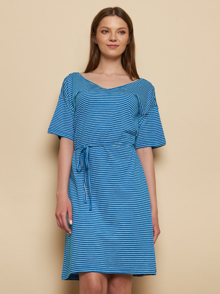 Tranquillo Blau gestreiftes Kleid Tranquillo