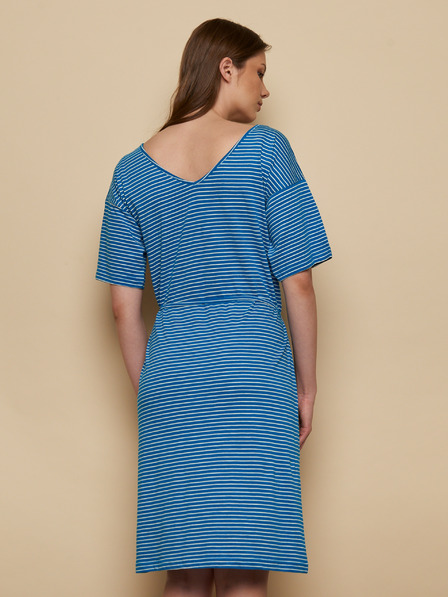 Tranquillo Blau gestreiftes Kleid Tranquillo