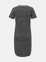 Noisy May Weiß-schwarz gestreiftes Basic-Kleid Noisy May Simma