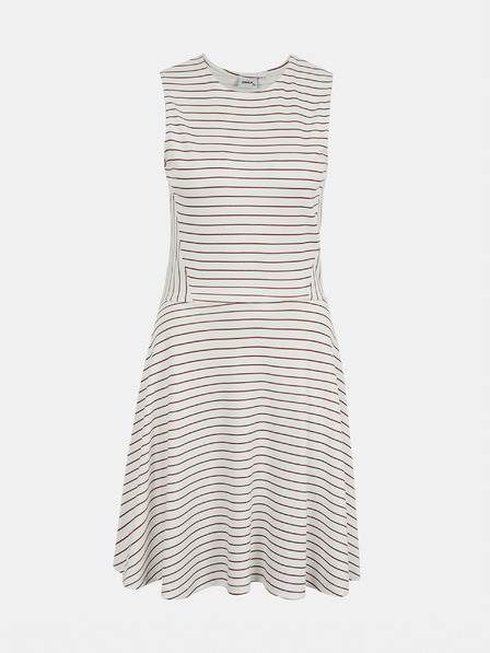 ONLY Weiß gestreiftes Kleid ONLY Felia
