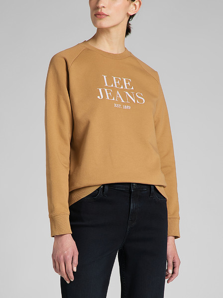 Lee Lee Crew Senffarbenes Damen-Sweatshirt