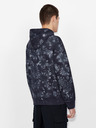 Armani Exchange Dunkelblauer gemusterter Herren-Kapuzenpullover Armani Exchange