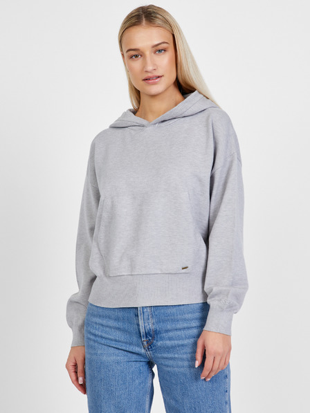 Pepe Jeans Hellgrauer Damen-Kapuzenpullover Pepe Jeans Amy