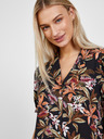 ONLY Schwarze Bluse nur mit Blumenmuster