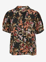 ONLY Schwarze Bluse nur mit Blumenmuster