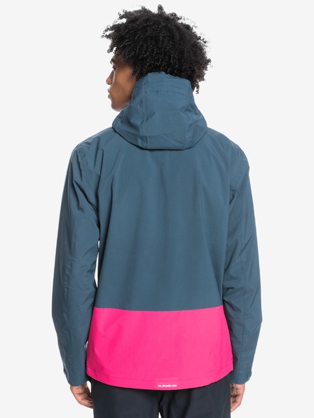 Quiksilver Rosa und blaue leichte Herren-Kapuzenjacke Quiksilver Lizard Head