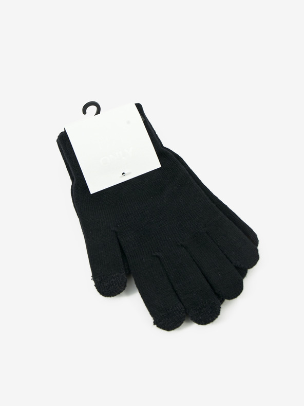 ONLY Schwarzer und dunkelgrüner ONLY Magic Knit Glove 2er-Pack