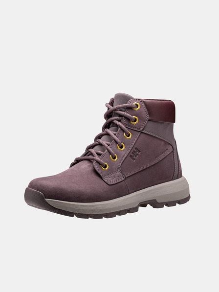 Helly Hansen Burgunderfarbene Damen Leder Winterstiefeletten HELLY HANSEN