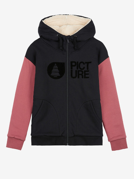 Picture Rosa und schwarzer Kapuzenpullover für Frauen Bild