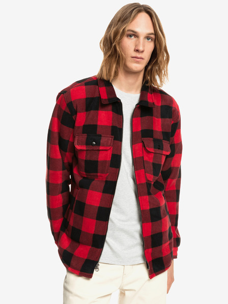 Quiksilver Rot kariertes Herrenhemd Quiksilver