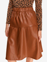 TOP SECRET Brauner Damen Lederrock TOP SECRET