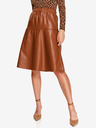 TOP SECRET Brauner Damen Lederrock TOP SECRET