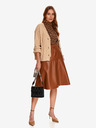 TOP SECRET Brauner Damen Lederrock TOP SECRET