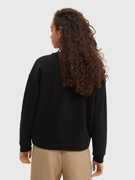 Scotch & Soda Schwarzes Sweatshirt für Damen mit Scotch & Soda-Aufdruck