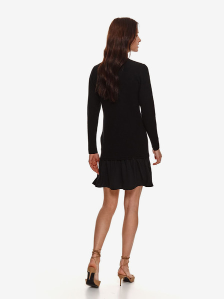 TOP SECRET Schwarzes Kleid mit Stehkragen TOP SECRET