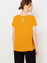CAMAIEU Senfgelbe gemusterte Bluse CAMAIEU