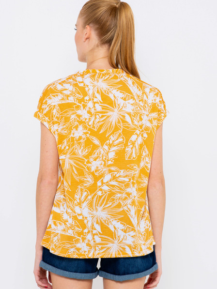 CAMAIEU Gelbe geblümte Bluse CAMAIEU