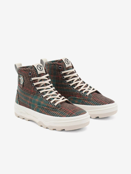 Vans Braun karierte Plateau-Sneakers Vans