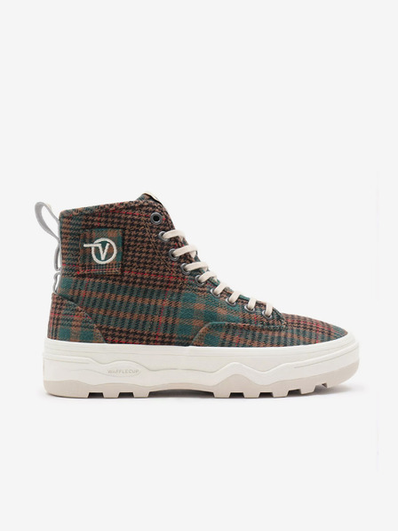 Vans Braun karierte Plateau-Sneakers Vans