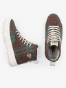 Vans Braun karierte Plateau-Sneakers Vans